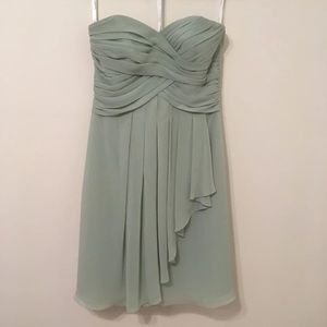 David's bridal mint green dress